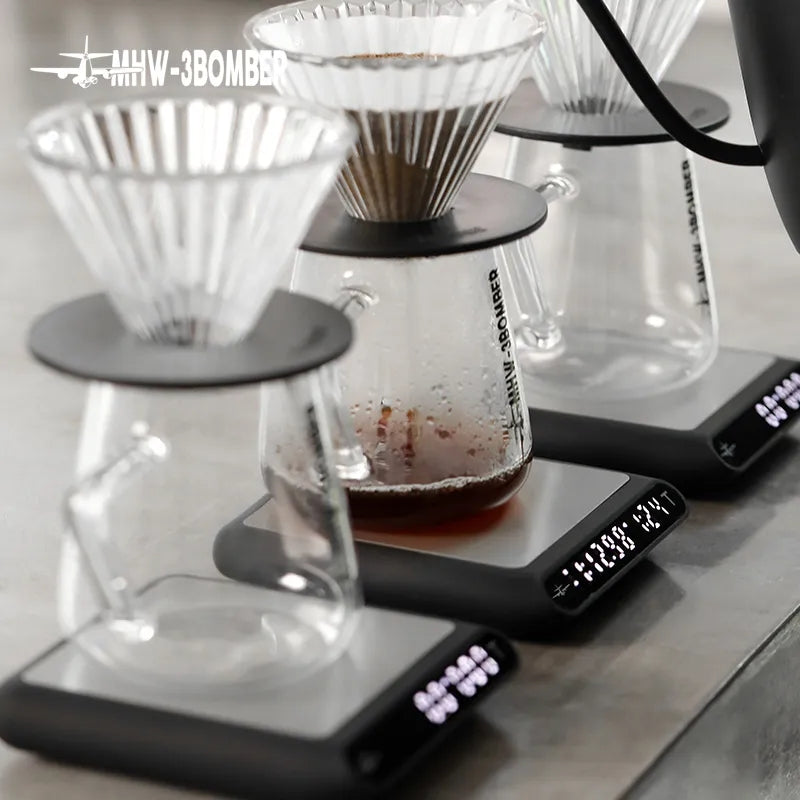 MHW-3BOMBER Smart Drip Espresso Coffee Scale